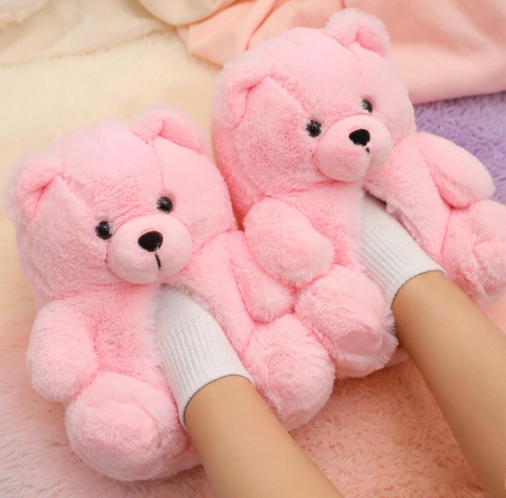 Plush Panda Bear Slippers | Ultra-Soft Cozy Indoor Shoes | SoftSlipsy