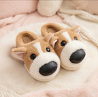 Plush Dog Slippers | Cozy Warm Animal House Shoes for Women | SoftSlipsy
