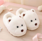 Plush Teddy Bear Slippers | Cozy Fuzzy Indoor Shoes for Women | SoftSlipsy