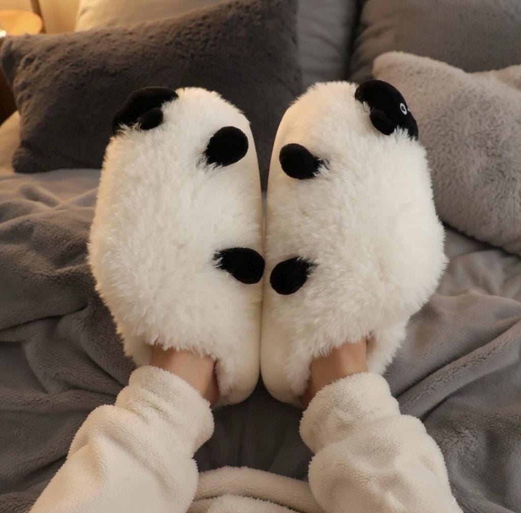 Women's Sheep Plush Slippers | Fluffy Animal House Shoes, Cozy Winter Warmth | SoftSlipsy
