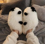 Women's Sheep Plush Slippers | Fluffy Animal House Shoes, Cozy Winter Warmth | SoftSlipsy