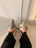 Plush Shark Slippers for Women | Cozy Animal House Shoes | Fun Indoor Footwear | SoftSlipsy