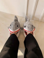 Plush Shark Slippers for Women | Cozy Animal House Shoes | Fun Indoor Footwear | SoftSlipsy