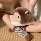 Plush Hedgehog Slippers | Cozy Animal House Shoes for Women, Soft Warm Indoor Footwear | SoftSlipsy