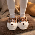 Plush Husky Dog Slippers | Cozy Animal House Shoes for Women | SoftSlipsy
