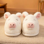 Fluffy Sheep Plush Slippers | Cozy Lamb House Shoes for Women | SoftSlipsy