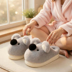 Plush Koala Slippers | Soft Animal House Shoes, Cozy Indoor Warmth | SoftSlipsy