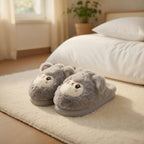 Fluffy Teddy Bear Plush Slippers | Cozy Kawaii Indoor House Shoes | SoftSlipsy