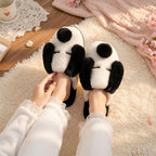 Plush Dog Slippers | Cozy Puppy Animal House Shoes, Winter Warmth | SoftSlipsy