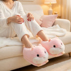 Plush Hamster Slippers | Cozy Fluffy Animal House Shoes, Winter Warmth | SoftSlipsy