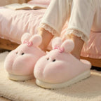 Plush Bunny Slippers | Cozy Rabbit House Shoes, Soft Fluffy Indoor Winter Warmth | SoftSlipsy