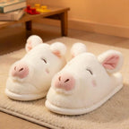 Fluffy Sheep Plush Slippers | Cozy Lamb House Shoes for Women | SoftSlipsy