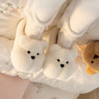 Plush Bear Slippers | Cozy Cartoon Animal House Shoes, Winter Warmth| SoftSlipsy