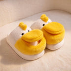 Plush Duck Slippers | Cozy Cartoon Animal House Shoes, Winter Warmth | SoftSlipsy