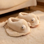 Plush Fish Slippers | Cozy Animal House Shoes, Winter Indoor Comfort | SoftSlipsy