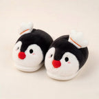 Plush Penguin Slippers | Cartoon Animal House Shoes, Winter Warmth | SoftSlipsy
