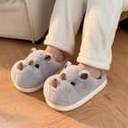 Rhino Slippers Plush Animal Slippers Women | Cute Rhinoceros House Slippers | Cartoon Indoor Slippers | Cozy Home Shoes Gift | SoftSlipsy