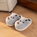 Rhino Slippers Plush Animal Slippers Women | Cute Rhinoceros House Slippers | Cartoon Indoor Slippers | Cozy Home Shoes Gift | SoftSlipsy
