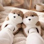 Plush Baby Otter Slippers | Cozy Animal House Shoes, Warm Non-Slip Indoor Footwear | SoftSlipsy