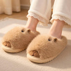 Viral Capybara Plush Slippers | Soft Cozy Winter Indoor Shoes | SoftSlipsy