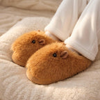 Viral Capybara Plush Slippers | Soft Cozy Winter Indoor Shoes | SoftSlipsy