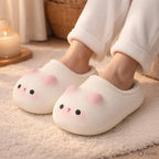 Plush Cat Slippers | Cozy Warm Winter House Shoes for Women | SoftSlipsy