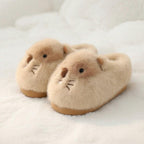 Plush Hamster Slippers | Cozy Animal House Shoes for Women, Winter Warmth | SoftSlipsy
