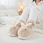 Plush Bunny Rabbit Slippers | Cozy Winter Indoor Home Shoes | SoftSlipsy