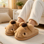 Plush Capybara Slippers | Cozy Animal House Shoes, Winter Warmth | SoftSlipsy