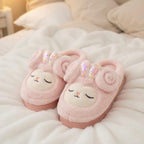 Plush Lamp Slippers | Cozy Indoor House Shoes, Winter Warmth | SoftSlipsy