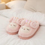 Plush Lamp Slippers | Cozy Indoor House Shoes, Winter Warmth | SoftSlipsy