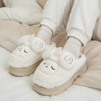 Plush Lamp Slippers | Cozy Indoor House Shoes, Winter Warmth | SoftSlipsy