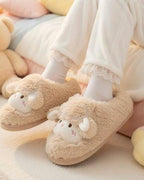 Cozy Plush Lamb Slippers | Warm Sheep Indoor House Shoes Women | SoftSlipsy