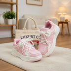 SoftSlipsy Pink Heart Platform Sneakers | Y2K Chunky Trainers (+8CM Height)