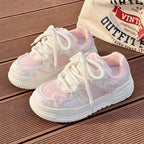 SoftSlipsy Pink Heart Platform Sneakers | Y2K Chunky Trainers (+8CM Height)
