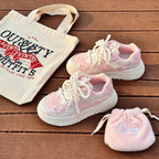 SoftSlipsy Pink Heart Platform Sneakers | Y2K Chunky Trainers (+8CM Height)