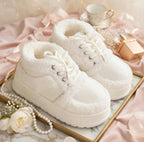 SoftSlipsy Cozy Sherpa Platform Sneakers | Fleece Lined Winter Trainers for Women