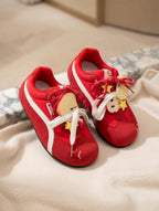 SoftSlipsy Red Apple Platform Sneakers | Korean Style Kawaii Trainers (3–5cm Platform)