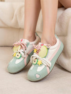 SoftSlipsy Red Apple Platform Sneakers | Korean Style Kawaii Trainers (3–5cm Platform)