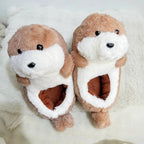 Plush Baby Otter Slippers | Cozy Animal House Shoes, Warm Non-Slip Indoor Footwear | SoftSlipsy