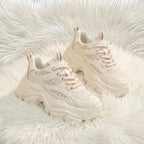 SoftSlipsy Chunky Platform Sneakers Women | Thick Sole Korean Streetwear Shoes