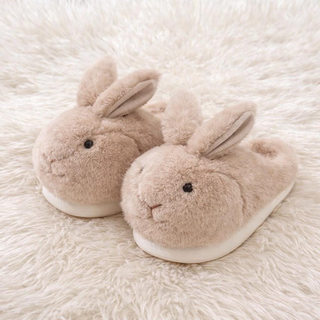 Plush Bunny Rabbit Slippers | Cozy Winter Indoor Home Shoes | SoftSlipsy