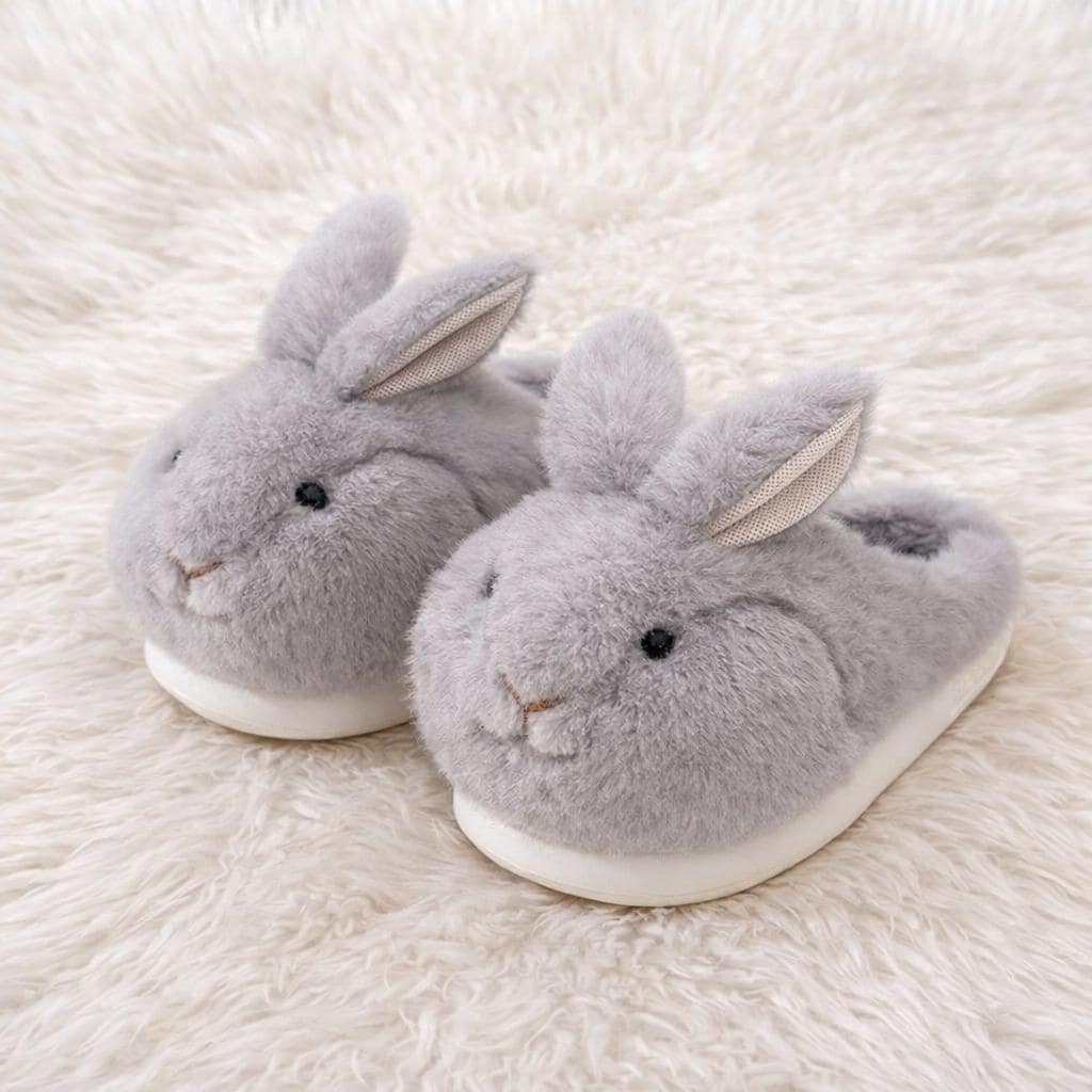 Plush Bunny Rabbit Slippers | Cozy Winter Indoor Home Shoes | SoftSlipsy