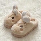 Plush Bunny Slippers | Cozy Rabbit House Shoes, Winter Warmth | SoftSlipsy