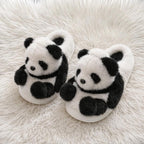 Plush Panda Slippers | Soft Warm Cartoon Animal House Shoes | SoftSlipsy