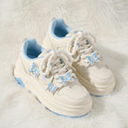 SoftSlipsy butterfly Platform Sneakers Women | Butterfly Floral Chunky Trainers