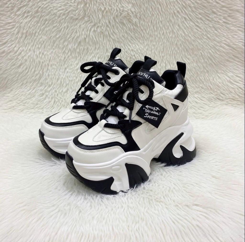 SoftSlipsy Pink Chunky Platform Sneakers | Women's Height Increasing Trainers, Korean Fashion Style