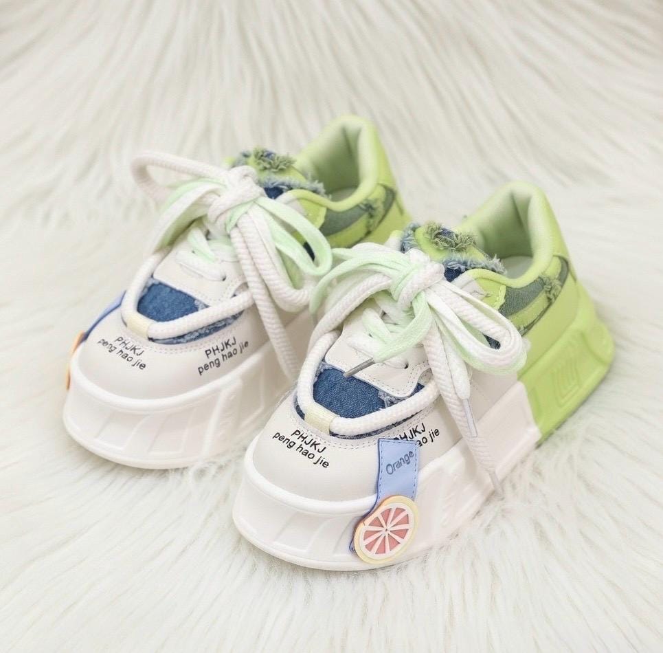 SoftSlipsy Kawaii Platform Sneakers: Chunky Trainers, Harajuku Style, Streetwear Shoes