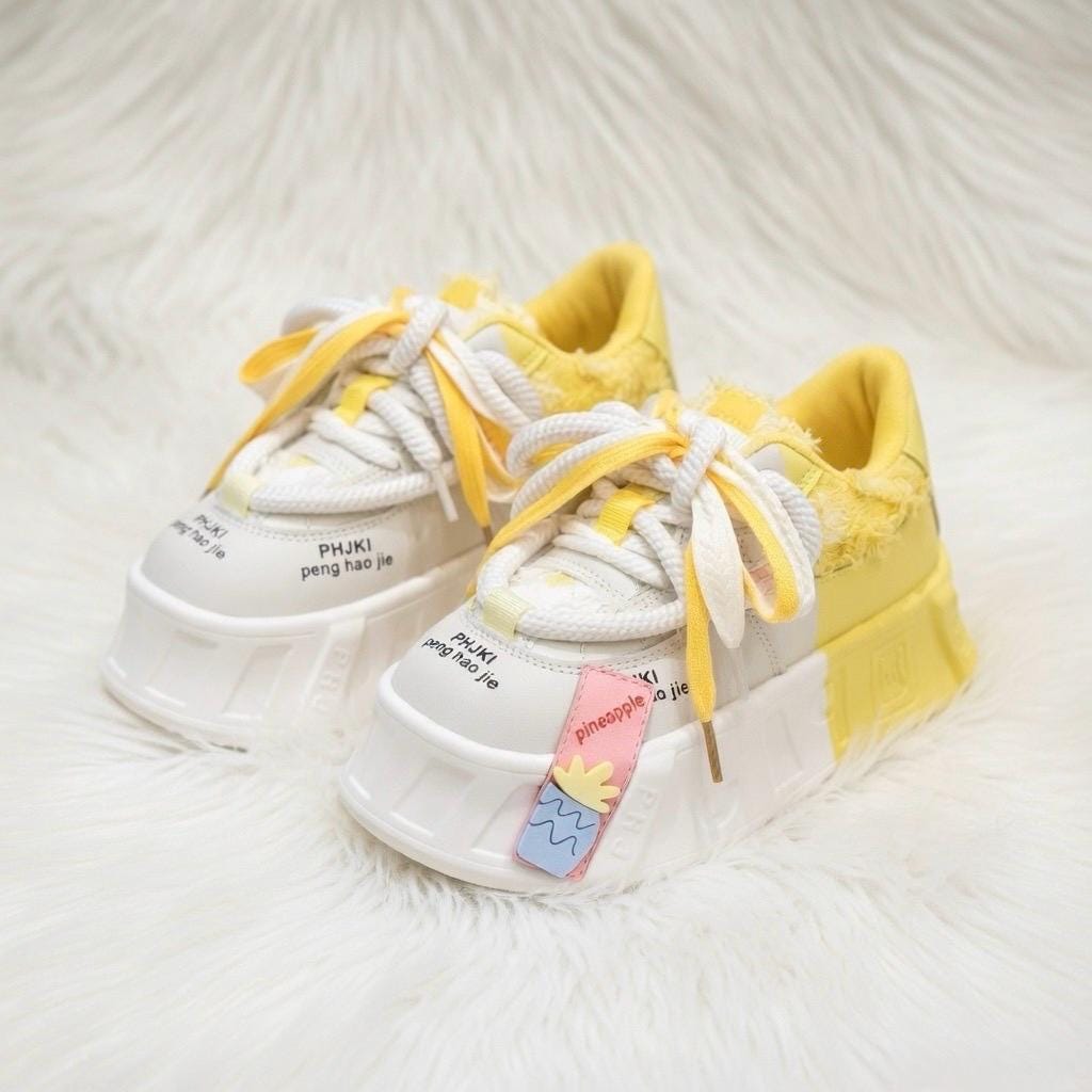 SoftSlipsy Chunky Platform Sneakers Women: Height Boost, Streetwear Trainers, Harajuku Style