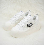 SoftSlipsy Canvas Platform Sneakers Women Thick Sole Casual Trainers Soft Girl Everyday Shoes